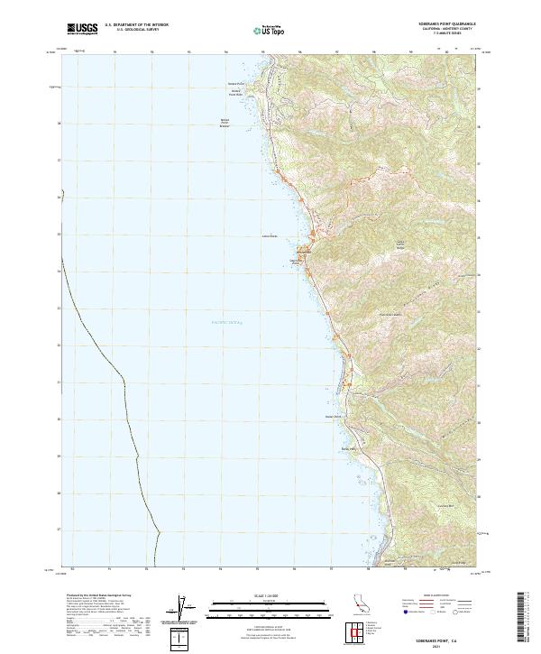 Soberanes Point, CA — USGS 7.5-minute topo (2021)
