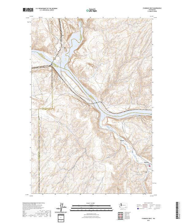 Starbuck West, WA — USGS 7.5-minute topo (2023)
