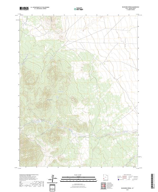 Buckhorn Spring, UT — USGS 7.5-minute topo (2023)