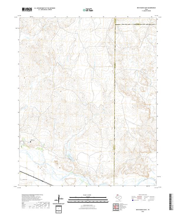 Boys Ranch East, TX — USGS 7.5-minute topo (2022)