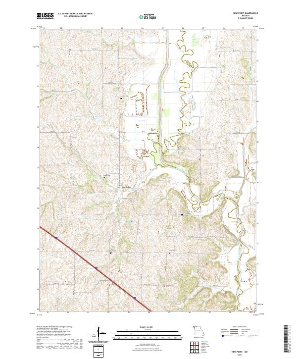 New Point, MO — USGS 7.5-minute topo (2021)
