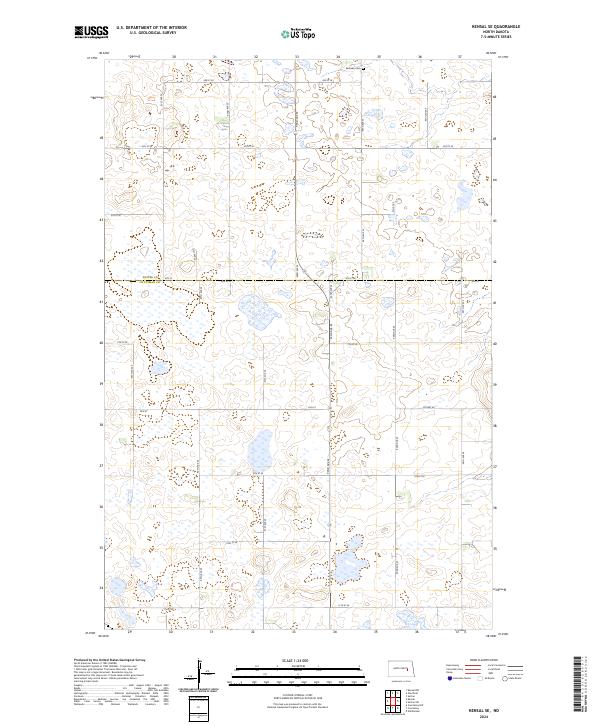 Kensal SE, ND — USGS 7.5-minute topo (2024)