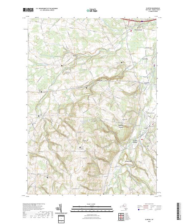 Clinton, NY — USGS 7.5-minute topo (2023)