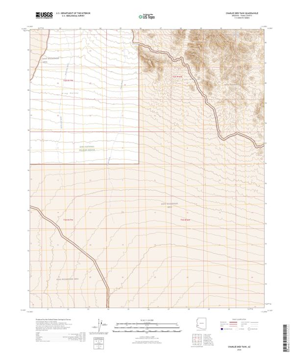 Charlie Died Tank, AZ — USGS 7.5-minute topo (2026)