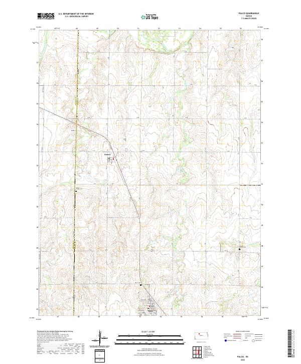 Palco, KS — USGS 7.5-minute topo (2022)