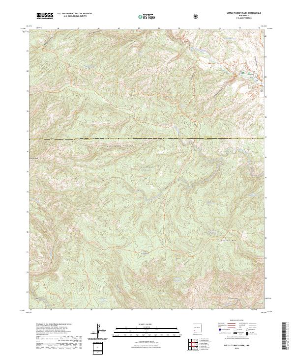 Little Turkey Park, NM — USGS 7.5-minute topo (2023)