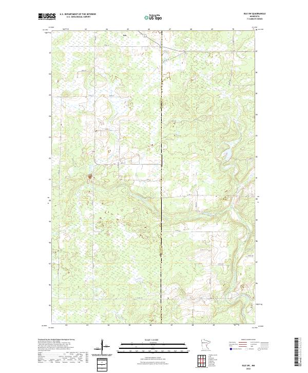 Isle SW, MN — USGS 7.5-minute topo (2022)