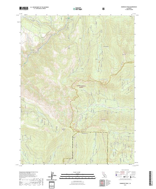 Humboldt Peak, CA — USGS 7.5-minute topo (2021)