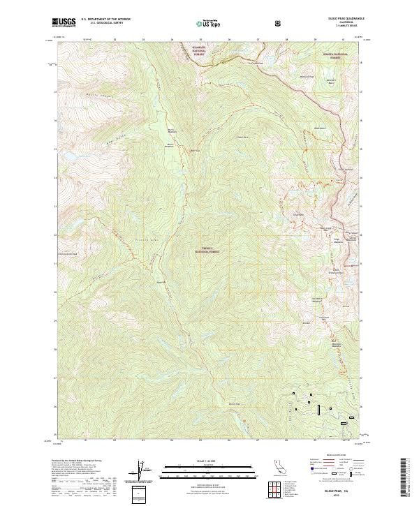 Siligo Peak, CA — USGS 7.5-minute topo (2022)