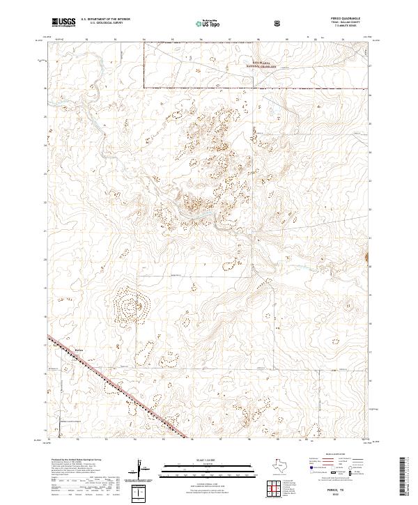 Perico, TX — USGS 7.5-minute topo (2022)