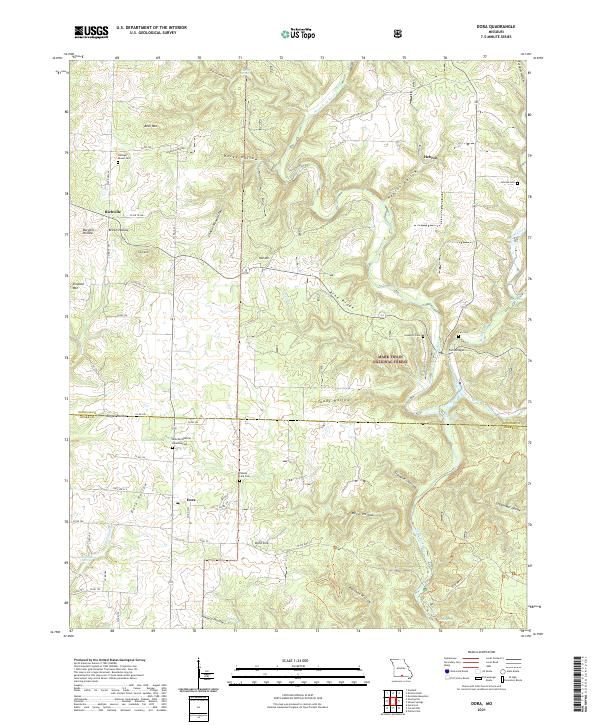Dora, MO — USGS 7.5-minute topo (2021)