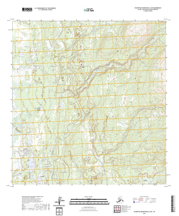 Talkeetna Mountains A-6 SW, AK — USGS 7.5-minute topo (2023)