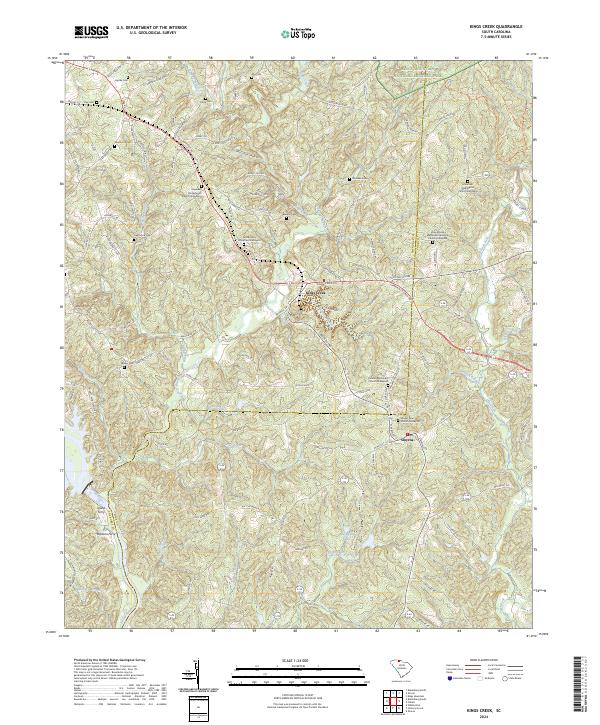 Kings Creek, SC — USGS 7.5-minute topo (2024)