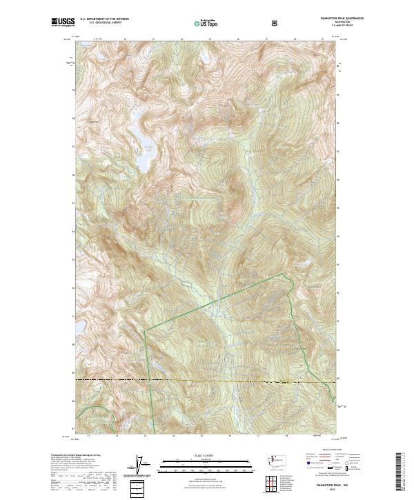 Damnation Peak, WA — USGS 7.5-minute topo (2023)