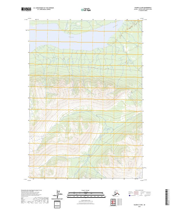 Valdez C-5 NW, AK — USGS 7.5-minute topo (2023)