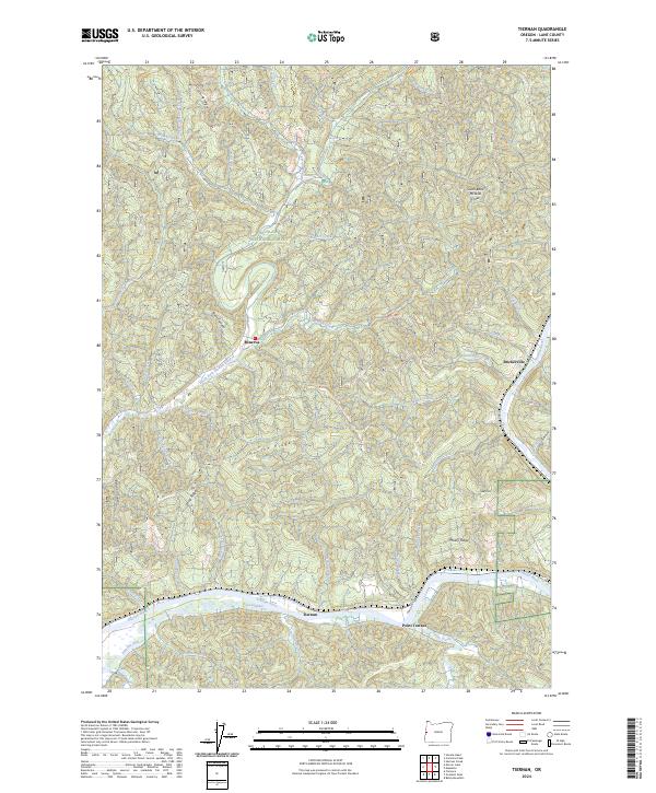 Tiernan, OR — USGS 7.5-minute topo (2024)