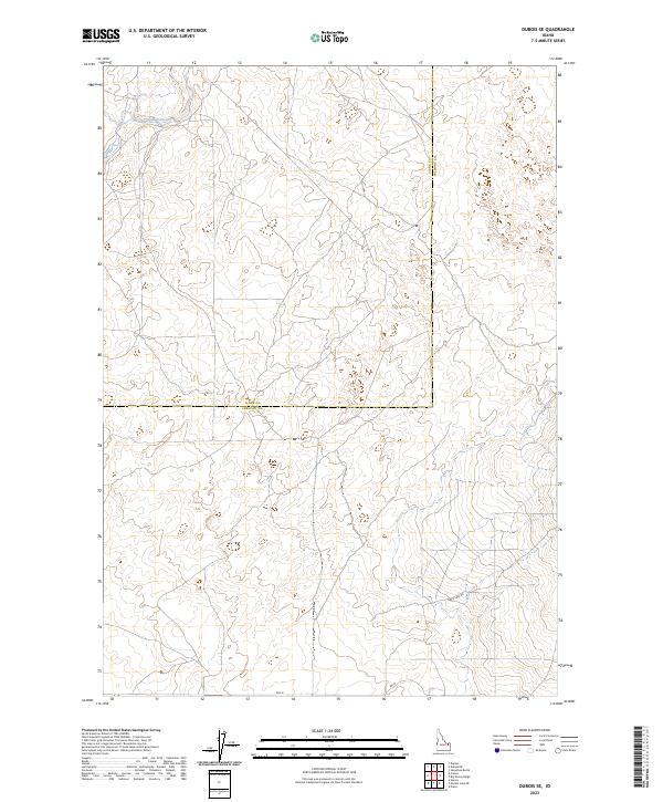 Dubois SE, ID — USGS 7.5-minute topo (2023)