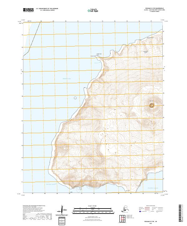 Seguam D-2 SW, AK — USGS 7.5-minute topo (2021)