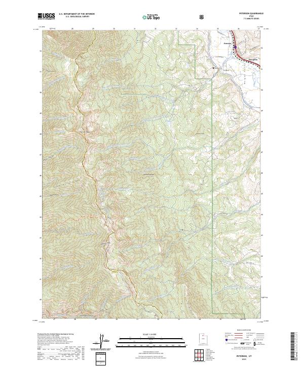 Peterson, UT — USGS 7.5-minute topo (2023)