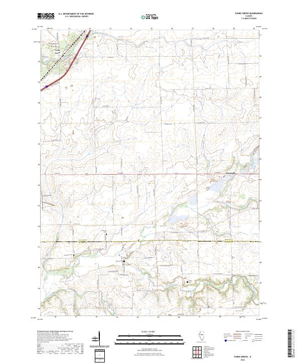 Funks Grove, IL — USGS 7.5-minute topo (2024)
