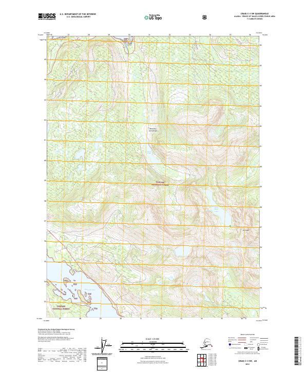Craig C-3 SW, AK — USGS 7.5-minute topo (2021)
