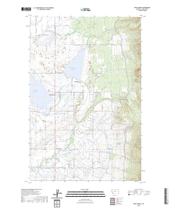 Fort Connah, MT — USGS 7.5-minute topo (2024)