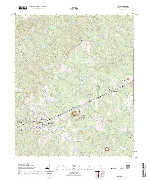 Sparta, GA — USGS 7.5-minute topo (2024)