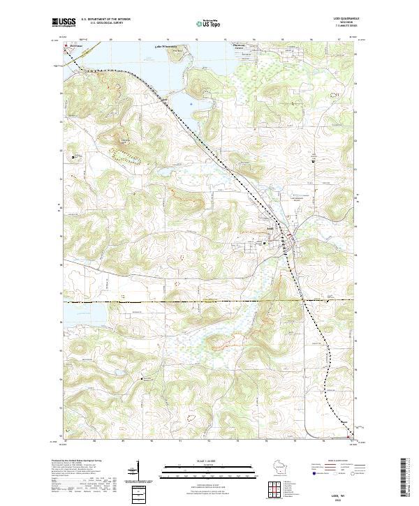 Lodi, WI — USGS 7.5-minute topo (2022)