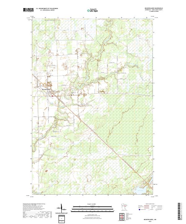 Meadowlands, MN — USGS 7.5-minute topo (2022)