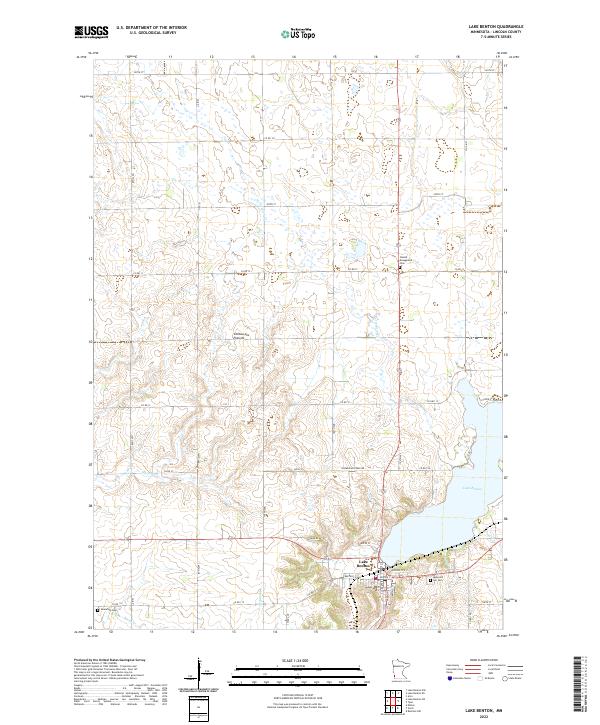 Lake Benton, MN — USGS 7.5-minute topo (2022)