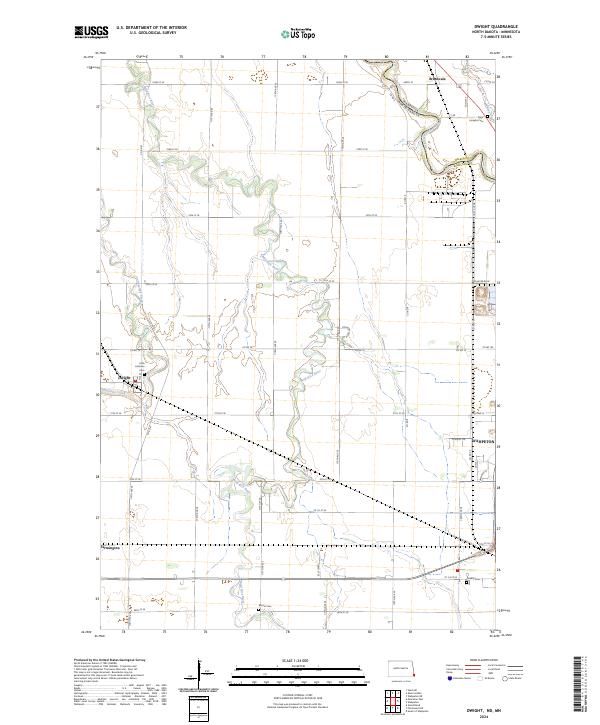 Dwight, ND-MN — USGS 7.5-minute topo (2024)