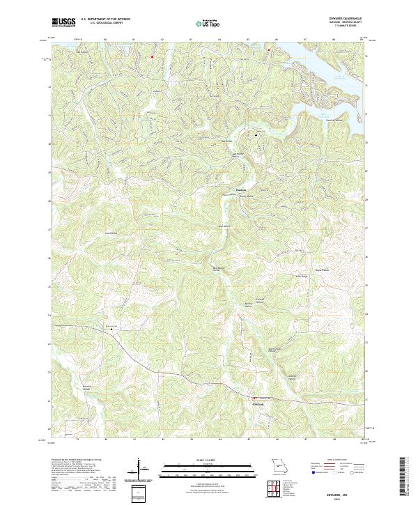Edwards, MO — USGS 7.5-minute topo (2021)