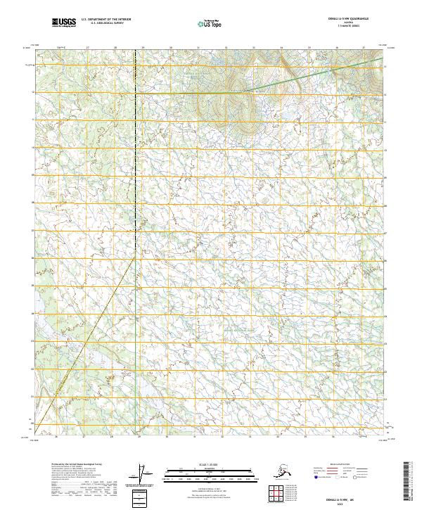 Denali A-5 NW, AK — USGS 7.5-minute topo (2023)