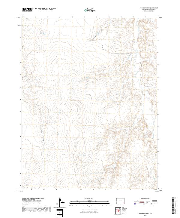 Toonerville SE, CO — USGS 7.5-minute topo (2022)