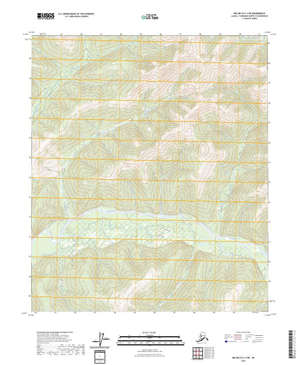 Big Delta C-4 NE, AK — USGS 7.5-minute topo (2024)