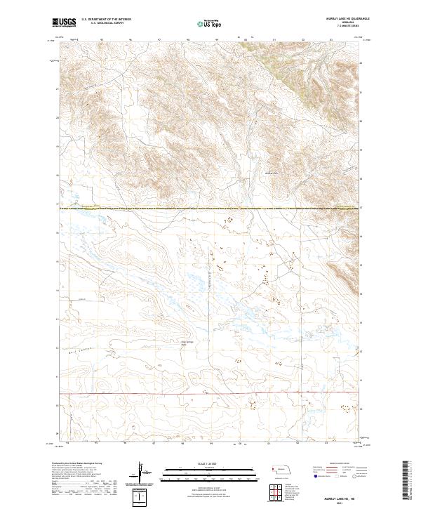 Murray Lake NE, NE — USGS 7.5-minute topo (2021)