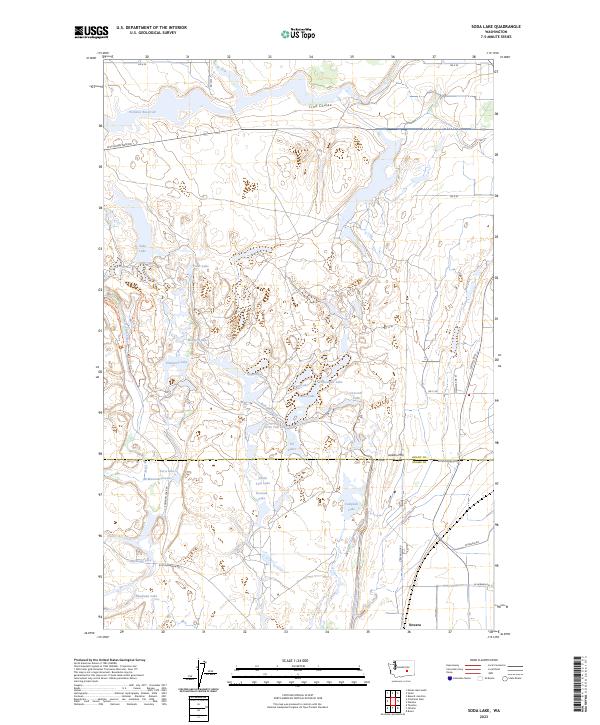 Soda Lake, WA — USGS 7.5-minute topo (2023)