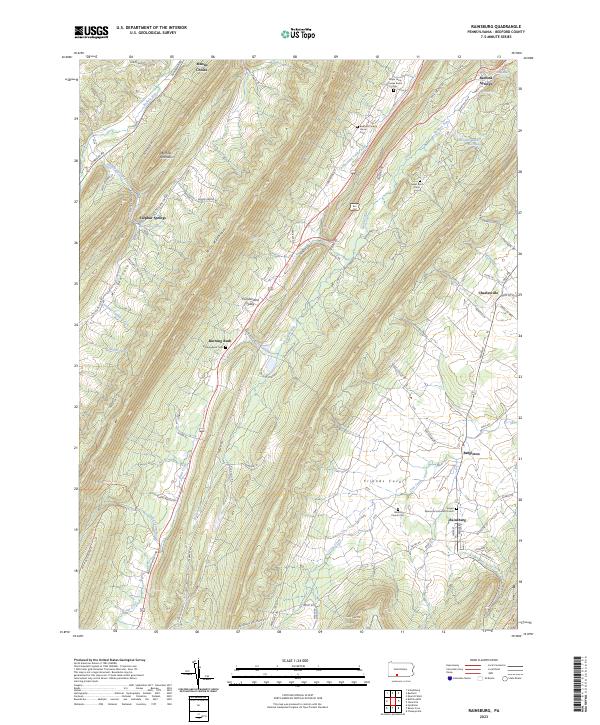 Rainsburg, PA — USGS 7.5-minute topo (2023)