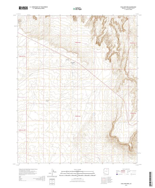 Coal Mine Mesa, AZ — USGS 7.5-minute topo (2026)
