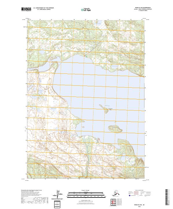 Kenai B-2 NE, AK — USGS 7.5-minute topo (2024)