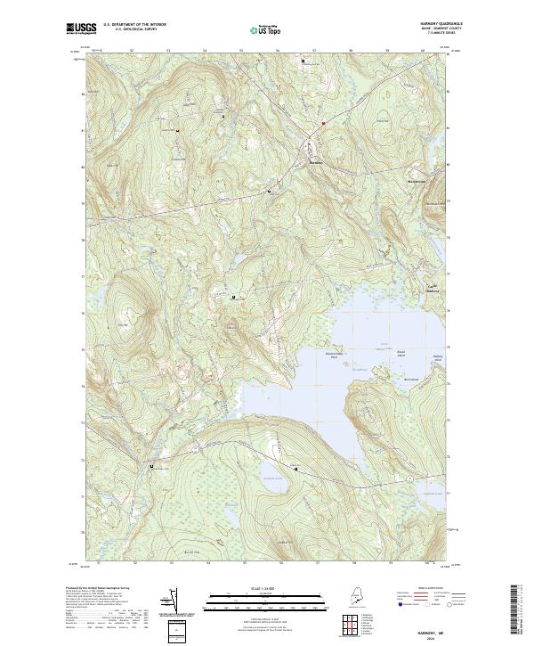 Harmony, ME — USGS 7.5-minute topo (2024)