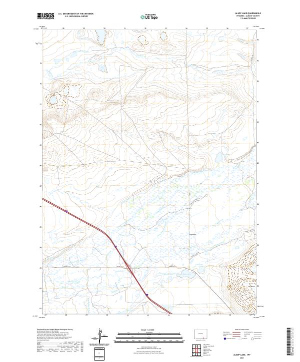 Alsop Lake, WY — USGS 7.5-minute topo (2021)