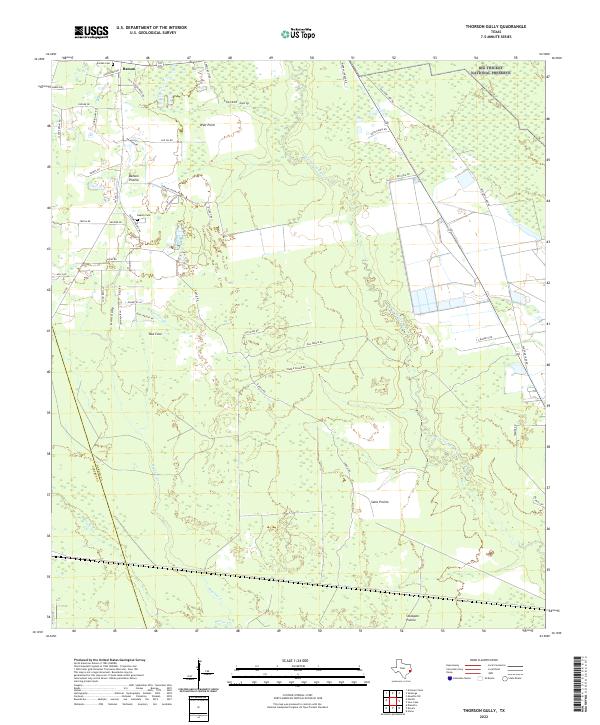 Thorson Gully, TX — USGS 7.5-minute topo (2022)