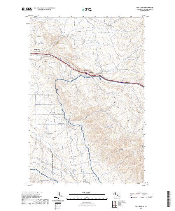 East Kittitas, WA — USGS 7.5-minute topo (2023)