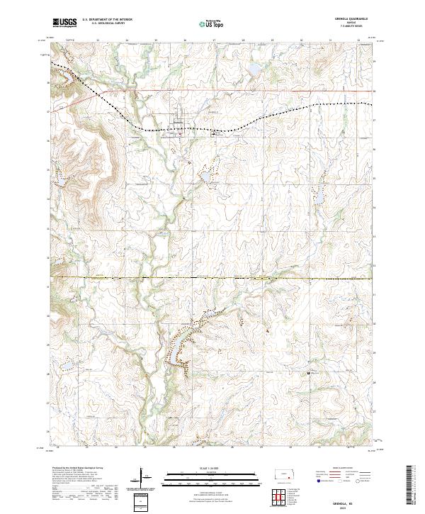 Grenola, KS — USGS 7.5-minute topo (2023)