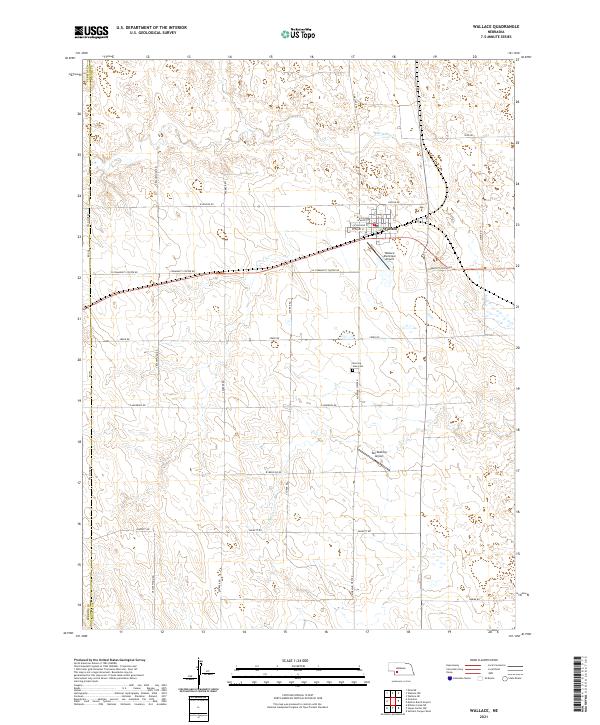 Wallace, NE — USGS 7.5-minute topo (2021)