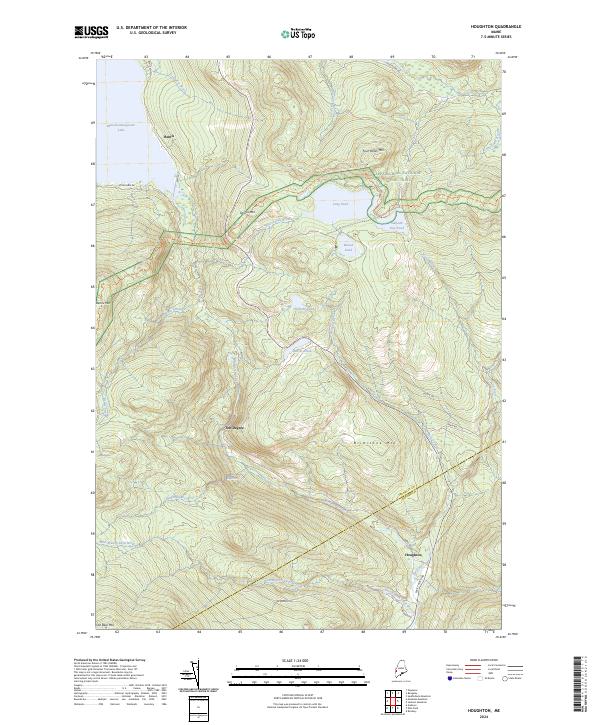 Houghton, ME — USGS 7.5-minute topo (2024)