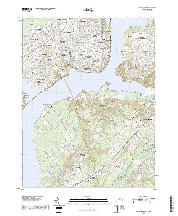 Mount Vernon, VA-MD — USGS 7.5-minute topo (2022)