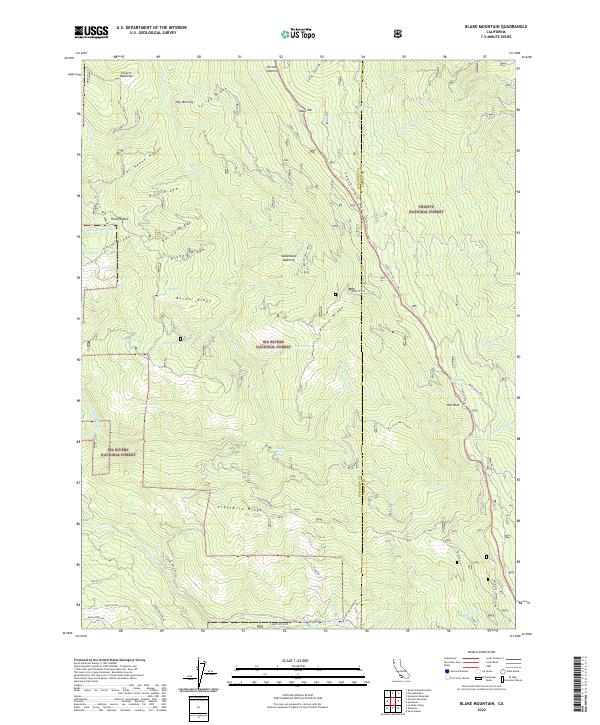 Blake Mountain, CA — USGS 7.5-minute topo (2022)