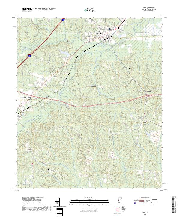 York, AL — USGS 7.5-minute topo (2024)